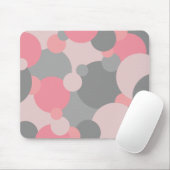 Tapis De Souris Molécules gris rose Pad (Avec souris)