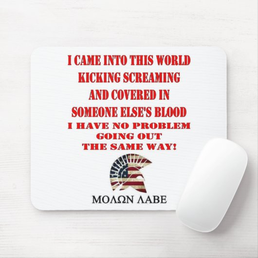 TAPIS DE SOURIS MOLON LABE (Avec souris)