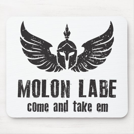 Tapis De Souris Molon Labe (Devant)
