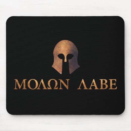 Tapis De Souris Molon Labe (venu et obtenez-le) (Devant)