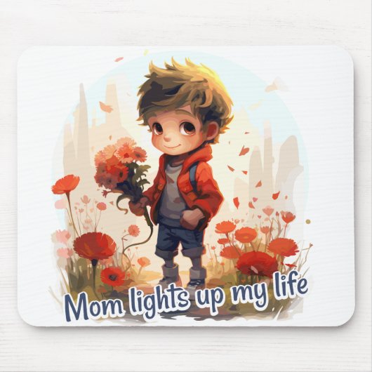 Tapis De Souris Mom lights up my life (Devant)