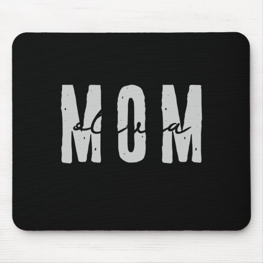Tapis De Souris Mom Since 20xx Modern Simple Preppy (Devant)