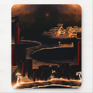 Tapis De Souris "Moments After" - mystérieux art cryptique.