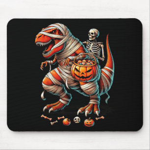 Tapis De Souris Momie de squelette à cheval dinosaure T Rex enfant