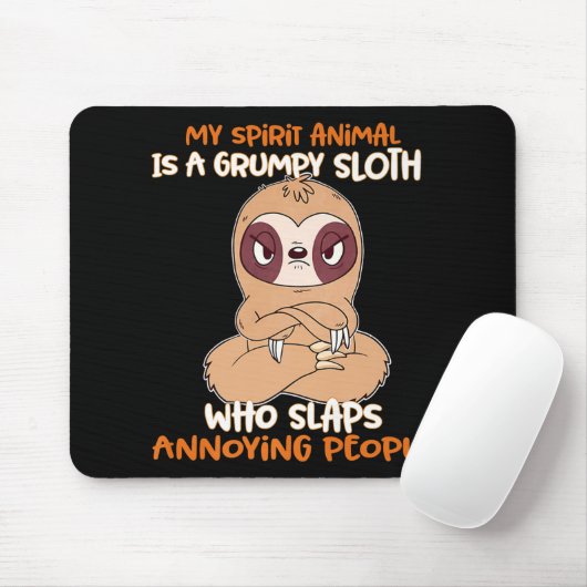 Tapis De Souris Mon Animal D'Esprit Est Une Espèce D'Âme (Avec souris)