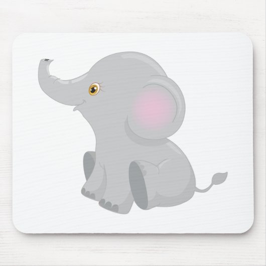 Tapis De Souris Mon bébé éléphant (Devant)