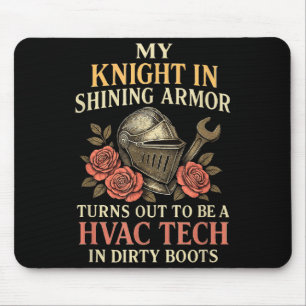 Tapis De Souris Mon Chevalier En Blague Brillante Technicien CVC F