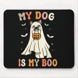 Tapis De Souris Mon chien est mon amour Halloween Fantôme Chien Ef