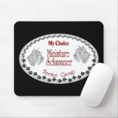 Tapis De Souris mon choix mini schnauzer (Avec souris)
