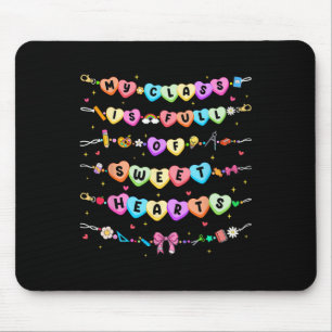 Tapis De Souris Mon Cl Est Plein De Bracelet De Coeur Doux Hommes