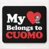 Tapis De Souris Mon coeur appartient à Cuomo (Devant)