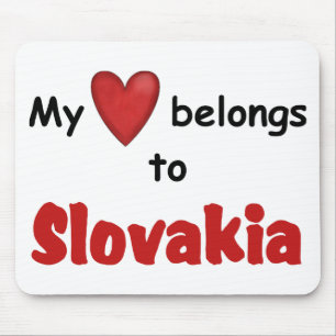 Tapis De Souris Mon coeur appartient en Slovaquie