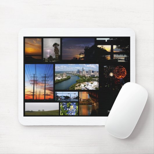 Tapis De Souris Mon collage d'Austin par James R Granberry (Avec souris)