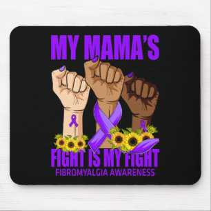 Tapis De Souris Mon combat de maman est ma lutte contre la fibromy