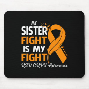 Tapis De Souris Mon combat de soeur est mon combat Rsd Crps Sensib