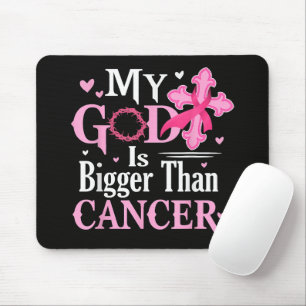 Tapis De Souris Mon Dieu est Plus Grand Que le Cancer du Sein