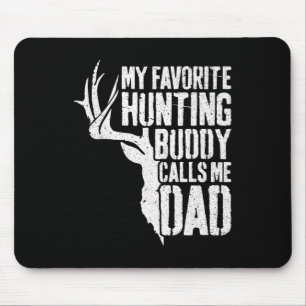 Tapis De Souris Mon Épouse De Chasse Favorite M'Appelle Papa Deer