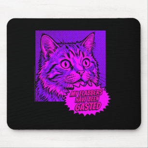 Tapis De Souris Mon étonnement a été sidéré drôle pop art chat mem