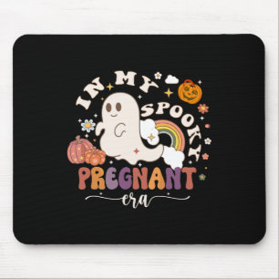 Tapis De Souris Mon Fantôme d'époque enceinte Éffrayante Halloween