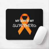 TAPIS DE SOURIS MON FILS EST MON SUPERHERO LEUKEMIA MOIS DE SENSIB (Avec souris)