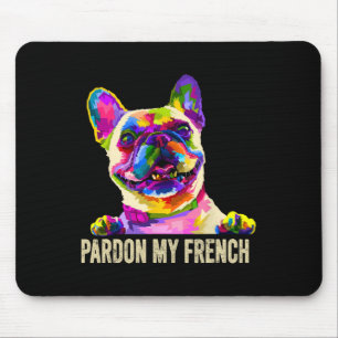Tapis De Souris Mon French - Pop Art Fun Frenchie Bouledogue Franç