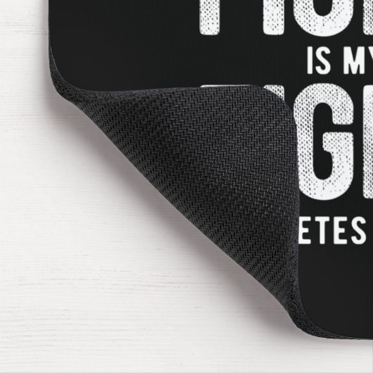 Tapis De Souris Mon frère combat ma lutte contre la sensibilisatio (Coin)