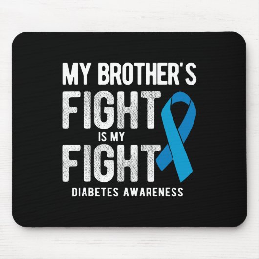 Tapis De Souris Mon frère combat ma lutte contre la sensibilisatio (Devant)