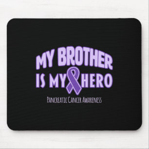 Tapis De Souris Mon Frère Est Mon Héros - Académiciens du cancer d