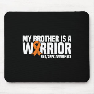 Tapis De Souris Mon Frère Est Un Guerrier Orange Ribbon Rsdcrps Aw