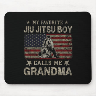 Tapis De Souris Mon garçon favori Jiu Jitsu M'appelle mère grand-m