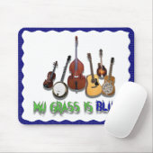TAPIS DE SOURIS MON HERBE EST BLUE-MOUSEPAD (Avec souris)