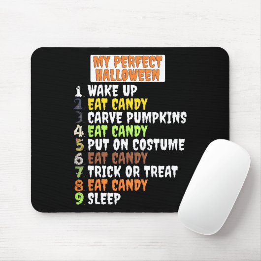 Tapis De Souris Mon Idéal Halloween amusant Squelette Cool Zombie (Avec souris)