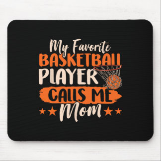 Tapis De Souris Mon Joueur Bysketbyll Favori M'Appelle Maman Team