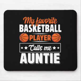 Tapis De Souris Mon Joueur Bysketbyll Favori M'Appelle Tante Moth