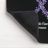 Tapis De Souris Mon mari combat mon cancer du pancréas combat (Coin)