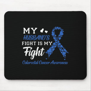 Tapis De Souris Mon Mari Combat Mon Combat Contre Le Cancer Du Col
