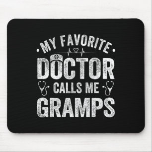 Tapis De Souris Mon médecin favori m'appelle Papi pour la fête des
