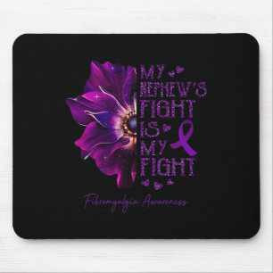 Tapis De Souris Mon Nephew's Fight Is My Fight Anemone Fibromyalgi