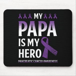 Tapis De Souris Mon Papa Est Mon Héros Cancer Pancréatique