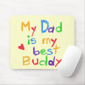 Tapis De Souris Mon papa mon meilleurs T-shirts et cadeaux d'ami (Avec souris)