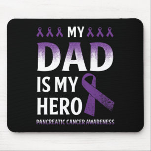 Tapis De Souris Mon Père Est Mon Héros Cancer Pancréatique