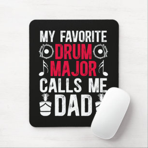 Tapis De Souris Mon père tambour major préféré d'un tambour