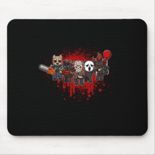 Tapis De Souris Mon petit équipage d'horreur - Chat noir Halloween
