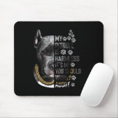 Tapis De Souris Mon Pitbull est sans danger C'est moi que tu devra (Avec souris)