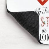 Tapis De Souris Mon premier Noël en tant que maman Amour Coeur Béb (Coin)