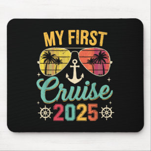 Tapis De Souris Mon premier voyage en croisière 2025 Vacances en f