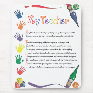 Tapis De Souris Mon professeur Mousepad