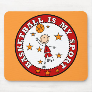 Tapis de souris Mon sport Basket-ball masculin