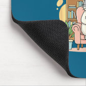 Tapis De Souris Mon thérapeute drôle a abandonné mais chat (Coin)