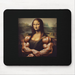 Tapis De Souris Mona Lisa Bodybuilding Funny Cadeau 4